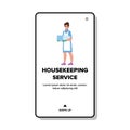 housekeeping service vector