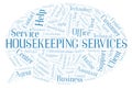 Housekeeping Services word cloud.