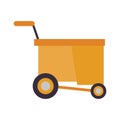 Housekepping cart equipment isolated icon