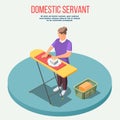 Housemaid Isometric Composition