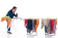 Houseman doing the laundry