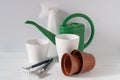 Houseplant care tools. Implements for home gardening Royalty Free Stock Photo