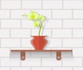 Houseplant Design Flat Concept