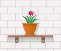 Houseplant Design Flat Concept