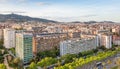 Houses along Avinguda Diagonal in Barcelona Royalty Free Stock Photo