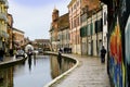 Houses along a canal