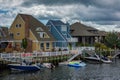 Houses along the Intracoastal Waterway in Ventnor City, New Jersey