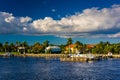 Houses along the Intracoastal Waterway in West Palm Beach, Florida.