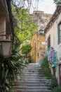 Houses in ancient residential district of Plaka in Athens Greece Royalty Free Stock Photo