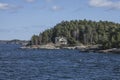 Houses of the archipelago of Stockholm, Sweden.