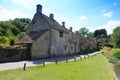 Houses of Arlington Row in Bibury Village, England Royalty Free Stock Photo