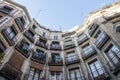 Houses around the Carrer de Milans street in Barcelona, Catalonia, Spain Royalty Free Stock Photo