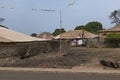 Houses in the Bandim neighbourhood in the city of Bissau, Guinea-Bissau.