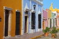 Houses of the beautiful city of Campeche, mexico I