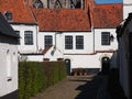 Houses in Beguinage in Belgium Royalty Free Stock Photo