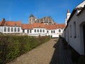 Houses in Beguinage in Belgium Royalty Free Stock Photo