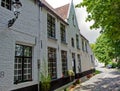 Houses in the Beguinage Bruges / Brugge, Belgium Royalty Free Stock Photo