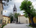 Houses and the bell tower