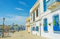 The houses in Bizerte port, Tunisia Royalty Free Stock Photo