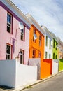 Houses in Bo-Kaap in Cape Town Royalty Free Stock Photo