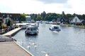 Wroxham and the river Bure Royalty Free Stock Photo