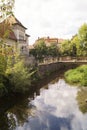 Houses built on the waterfront - Cluj Napoca, Kolozsvar, Klausenburg, Transylvania, Romania