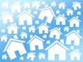 Houses buy background Royalty Free Stock Photo