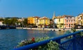 Houses and canals of French town Martigues