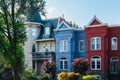 Houses in Capitol Hill, Washington, DC Royalty Free Stock Photo