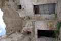 Houses in Caveoso Sassi, Matera Royalty Free Stock Photo