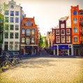 Houses in center of Amsterdam, Netherlands