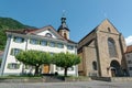 Houses in the Chur old town, Switzerland Royalty Free Stock Photo