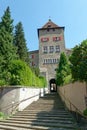 Houses in the Chur old town, Switzerland Royalty Free Stock Photo