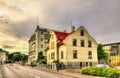 Houses in the city centre of Reykjavik Royalty Free Stock Photo