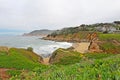 Houses on cliffs over Montara State Beach