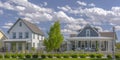 Houses in Daybreak Utah against sky with clouds Royalty Free Stock Photo