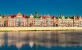 Houses at the embankment of Yoshkar-Ola in Russia