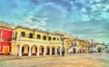 Houses at the Fisherman`s Wharf in Macau, China Royalty Free Stock Photo