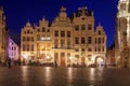 Houses in Grand Place, Brussels, Belgium Royalty Free Stock Photo