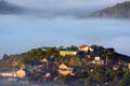 Houses in hightlands Royalty Free Stock Photo