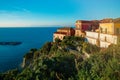 Houses on a hill in the city of Agropoli