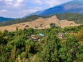 Houses of a hill tribe village Royalty Free Stock Photo