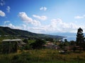 Houses on hills in Calabria Royalty Free Stock Photo