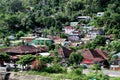 Houses on hillside at Padang, Indonesia Royalty Free Stock Photo