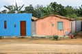 Houses in hinterland of Bahia, Brazil, South America