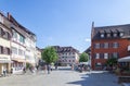 Houses in Uberlingen city Royalty Free Stock Photo