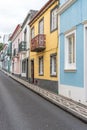 Historical centre of Ponta Delgada on the island of Sao Miguel in the Azores, Portugal