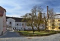 Houses in the historical part, town Jindrichuv Hradec, southern Bohemia