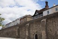 Houses on the old Town Wall in Southampton, Hampshire, UK Royalty Free Stock Photo