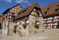 Houses in Imperial Castle Nuremberg Royalty Free Stock Photo